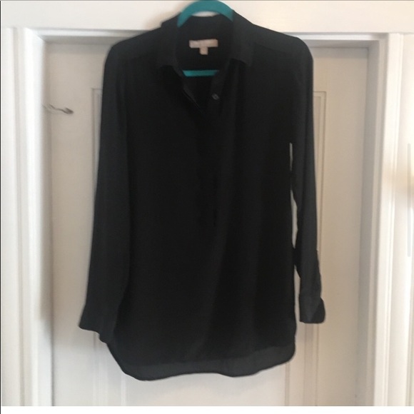 J Crew black silk blouse - Picture 3 of 8